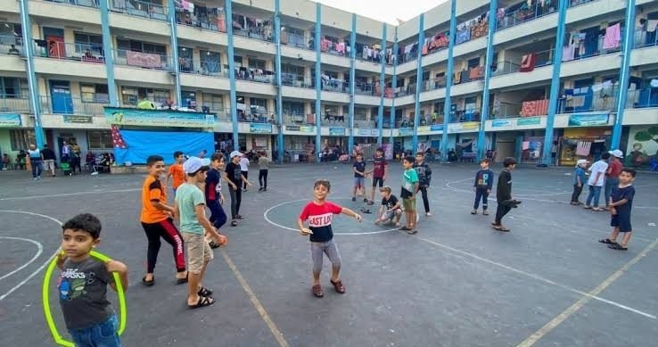 Hampir Lima Ratus Ribu Sekolah PBB disulap Menjadi tempat Pengungsi Warga Gaza 