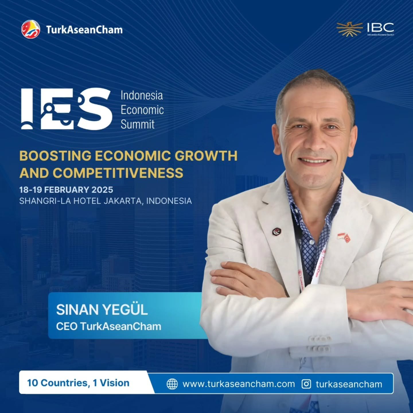 Sinan Yegul, Hadiri Indonesia Economic Summit 2025 Sebagai Tamu VIP